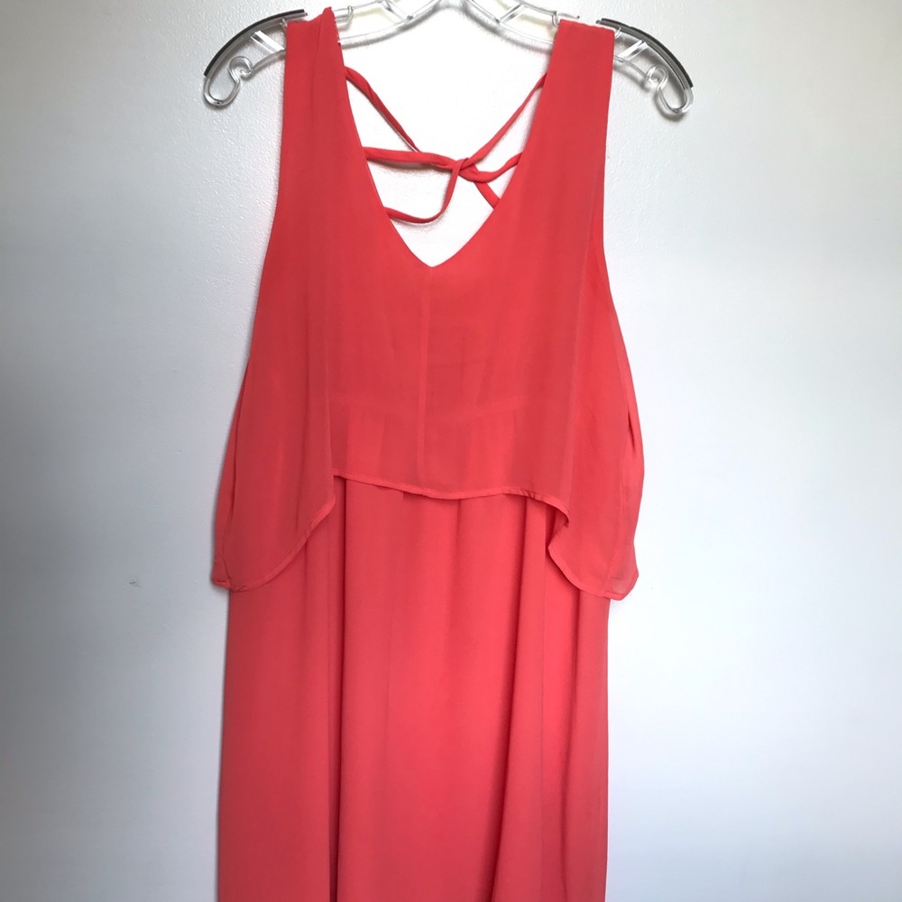 Blu Pepper Salmon Sleeveless Dress